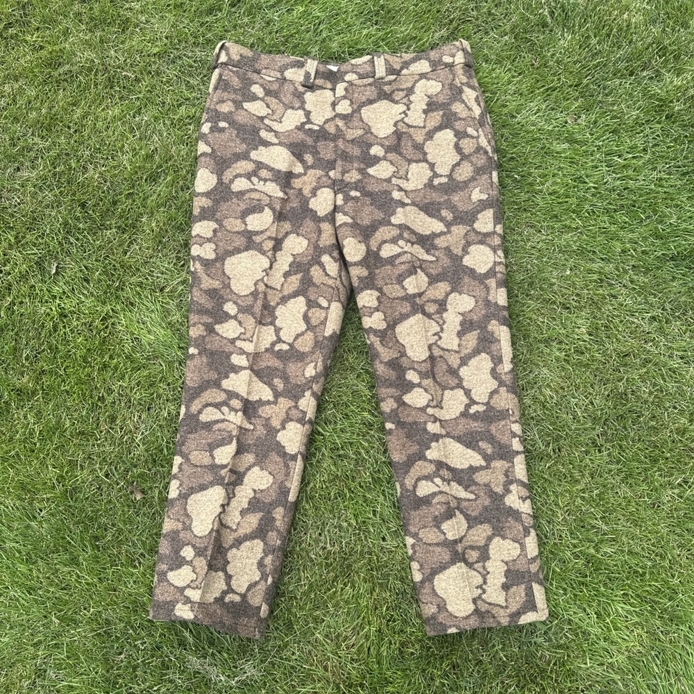 Vtg Outdoors Man by Pendleton Wool Camo Hunting Pants 40x32 USA Talon EUC RARE
